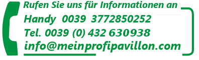 Pavillon Pagodenzelte profizelt Gartenzelt Benutzerdefiniert Personalisiert Carport Terrassendach  Faltpergola PVC PROFI