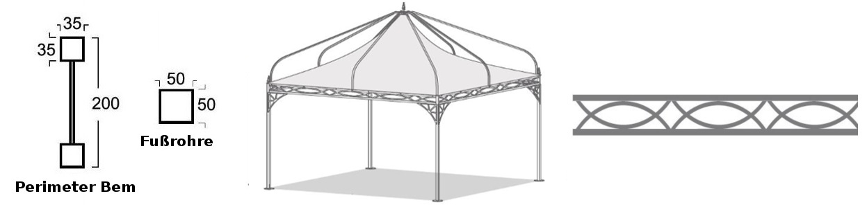 Pavillon Pagodenzelte profizelt Gartenzelt Benutzerdefiniert Personalisiert Carport Terrassendach  Faltpergola PVC PROFI Personalisiert Benutzerdefiniert